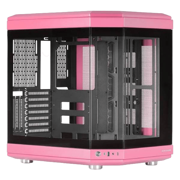 Mars Gaming MC3T Panoramica  Caja ATX Cristal Templado Rosa