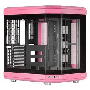 Mars Gaming MC3T Panoramica  Caja ATX Cristal Templado Rosa