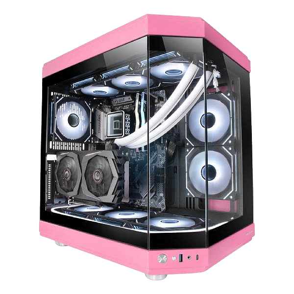 Mars Gaming MC3T Panoramica  Caja ATX Cristal Templado Rosa