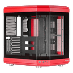 Mars Gaming MC3T Panoramica  Caja ATX Cristal Templado Rojo