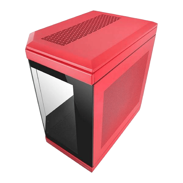 Mars Gaming MC3T Panoramica  Caja ATX Cristal Templado Rojo