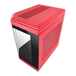 Mars Gaming MC3T Panoramica  Caja ATX Cristal Templado Rojo