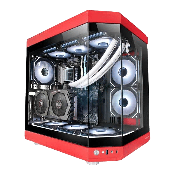 Mars Gaming MC3T Panoramica  Caja ATX Cristal Templado Rojo