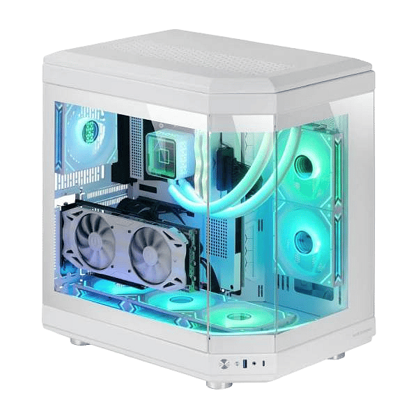 Mars Gaming MC3T Panoramica  Caja ATX Cristal Templado Blanca