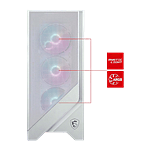 MSI MAG Forge 320R Airflow ARGB  Caja ATX Cristal templado Blanca