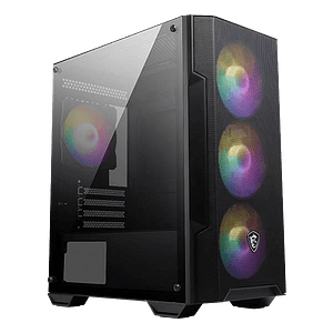 MSI MAG Forge M100A Black USB 32  Caja Micro ATX ARGB