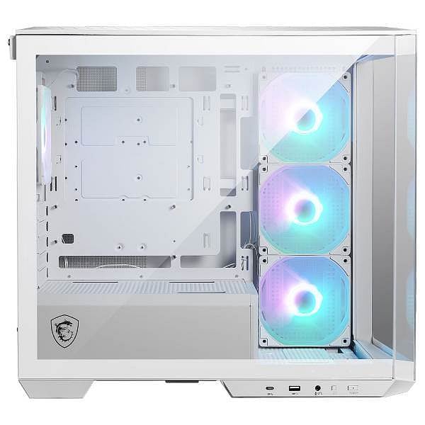MSI MAG PANO M100R PZ  Caja Micro ATX Cristal templado Blanca