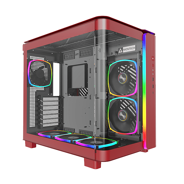 Montech KING 95 PRO ARGB  Caja Roja ATX Cristal Templado
