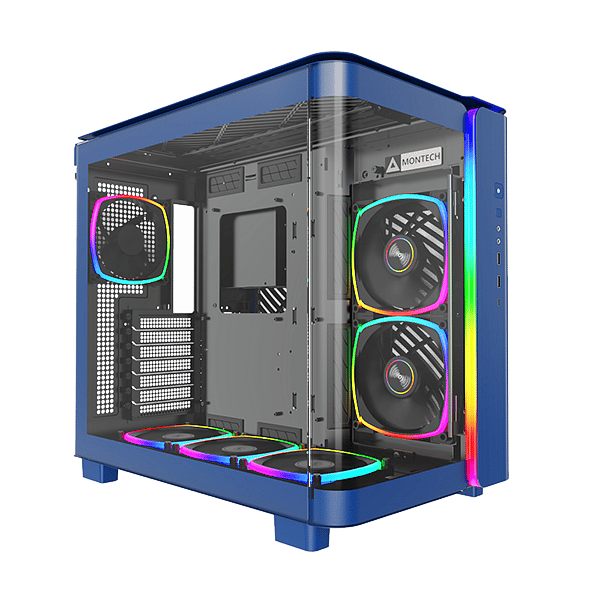 Montech KING 95 PRO ARGB  Caja Azul ATX Cristal Templado