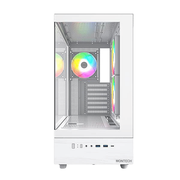 Montech XR  Caja Blanca ATX Cristal Templado