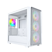 Montech X5M ARGB | Caja ATX Cristal Templado Blanca