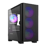 Montech AIR 100 ARGB  Caja Negra MATX Cristal Templado