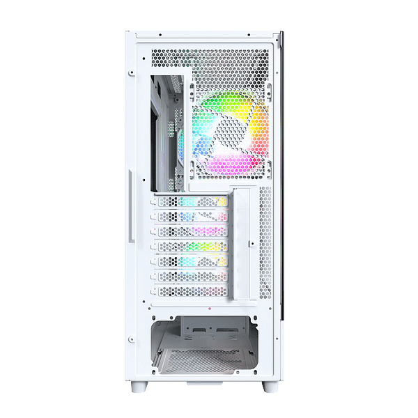 Montech X5 ARGB  Caja Micro ATX Cristal Templado Blanca