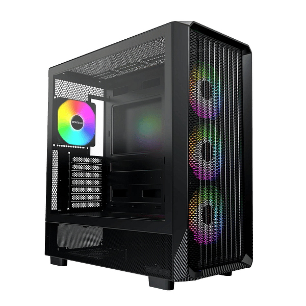 Montech X5 ARGB  Caja Micro ATX Cristal Templado Negra