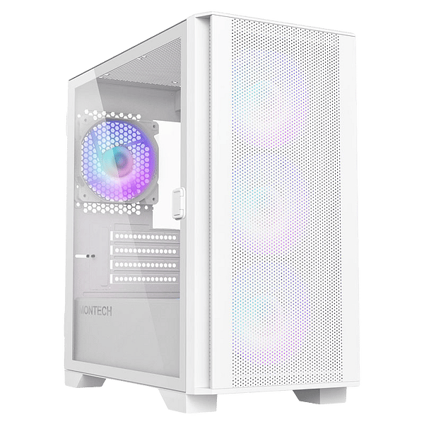 Montech AIR 100 ARGB  Caja Micro ATX Cristal Templado Blanco