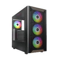 Montech XR Wood ARGB | Caja ATX Cristal Templado Negra