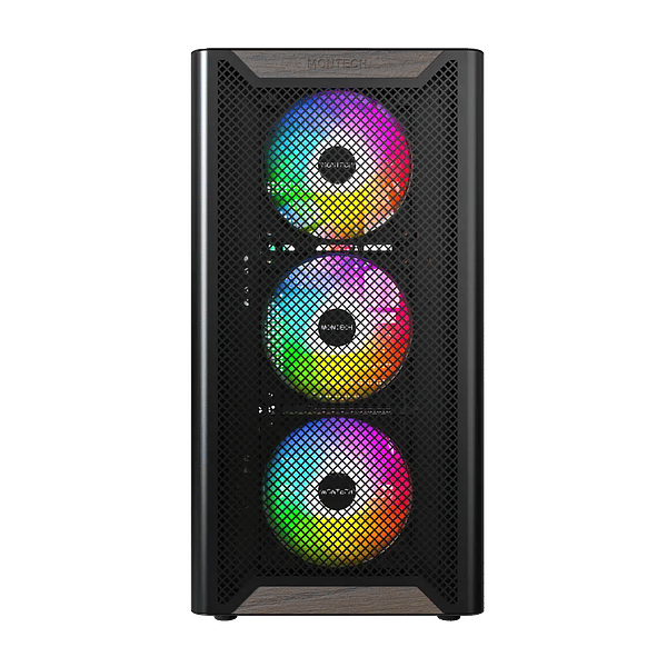 Montech XR Wood ARGB  Caja ATX Cristal Templado Negra