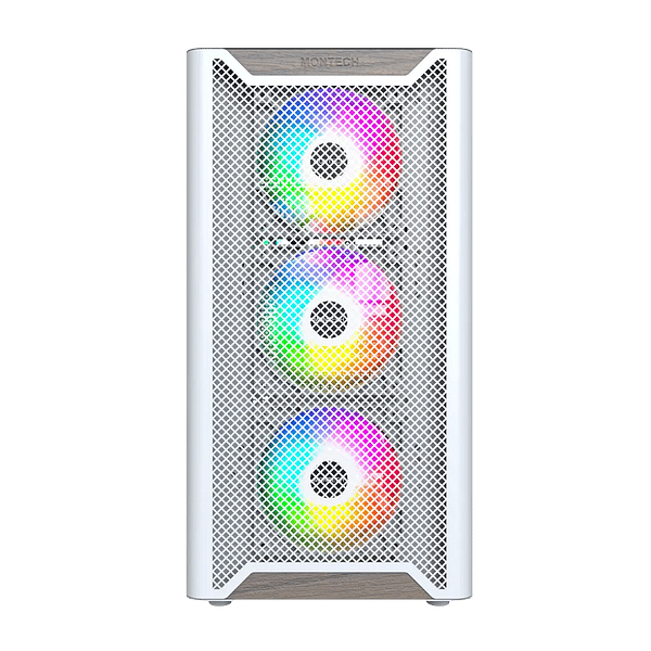 Montech XR Wood ARGB  Caja ATX Cristal Templado Blanca