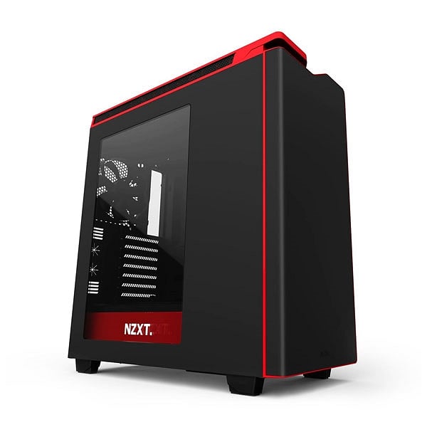 NZXT H440 negrorojo  Caja