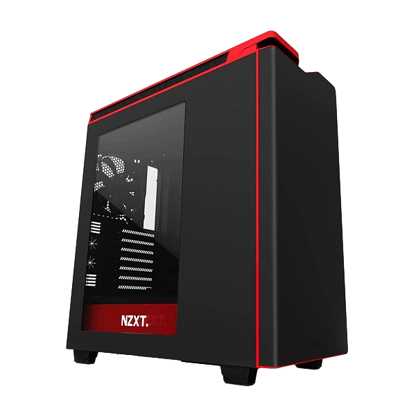 NZXT H440 negrorojo  Caja