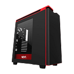 NZXT H440 negrorojo  Caja