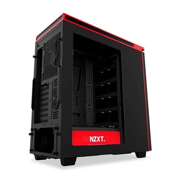 NZXT H440 negrorojo  Caja
