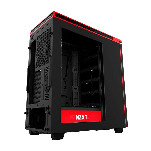 NZXT H440 negrorojo  Caja