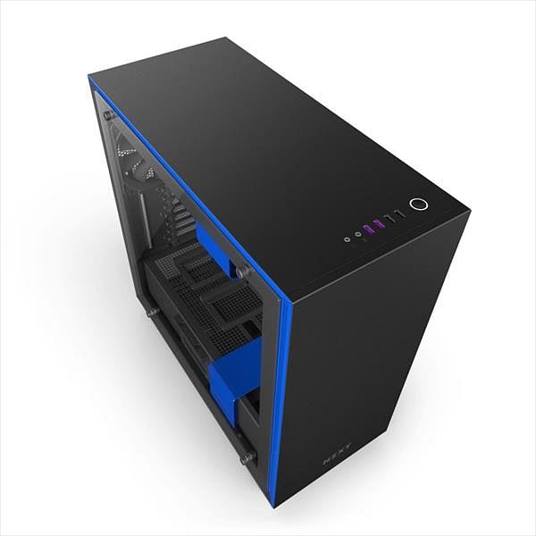 NZXT H700i con ventana negra  azul  Caja