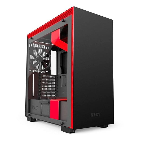 NZXT H700i con ventana negra  roja  Caja