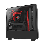NZXT H500i con ventana negra  roja  Caja