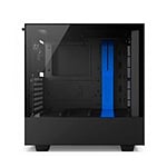 NZXT H500i con ventana negra  azul  Caja