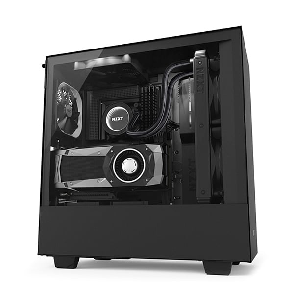 NZXT H500 con ventana negra  Caja