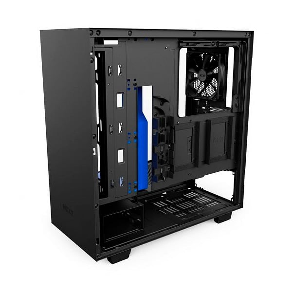 NZXT H500 con ventana negra  azul  Caja