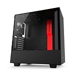 NZXT H500 con ventana negra  roja  Caja