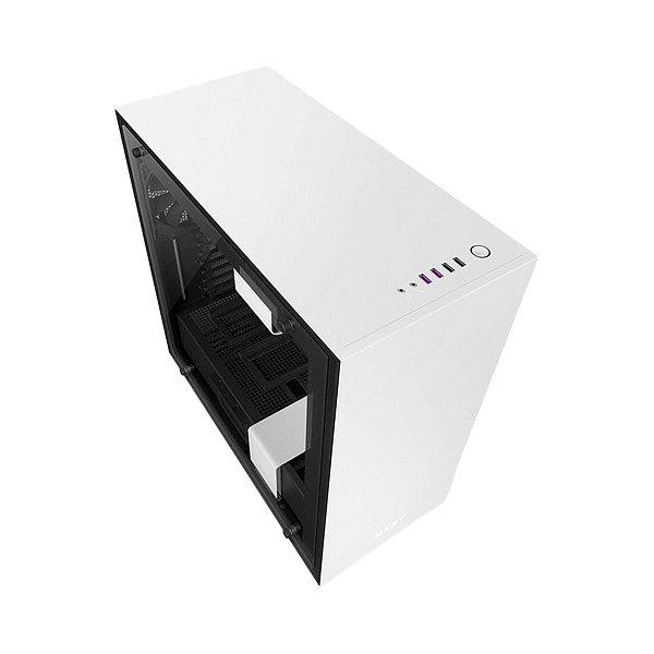 NZXT H700 con ventana blanca  negra  Caja