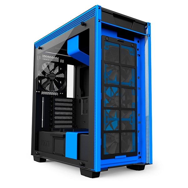 NZXT H700 con ventana negra  azul  Caja