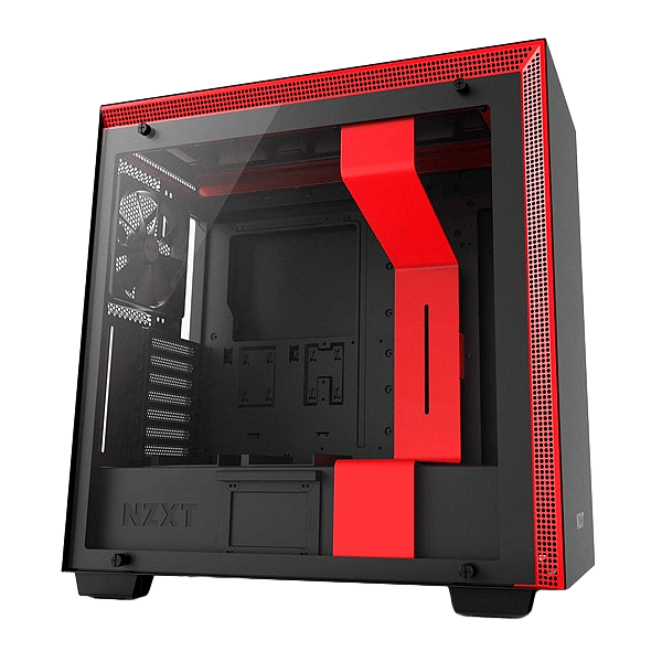 NZXT H700 con ventana negra  roja  Caja