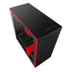 NZXT H700 con ventana negra  roja  Caja