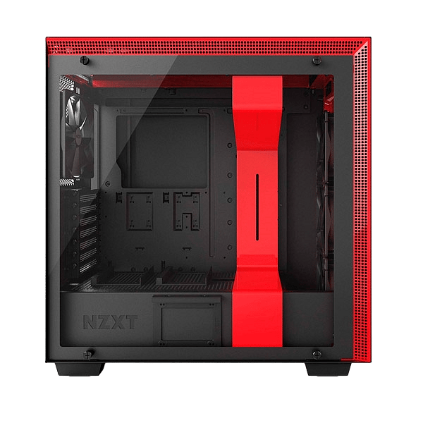 NZXT H700 con ventana negra  roja  Caja