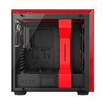 NZXT H700 con ventana negra  roja  Caja
