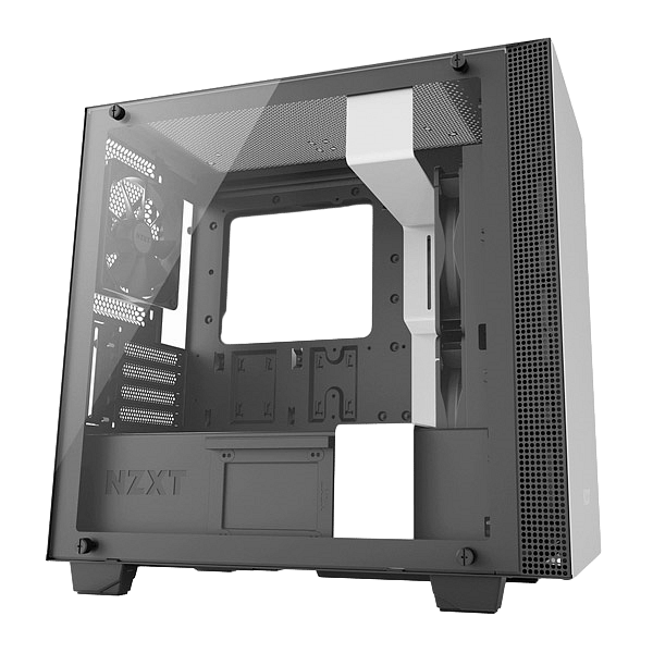 NZXT H400 con ventana blanca  negra  Caja