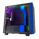 NZXT H400i con ventana negra  azul  Caja