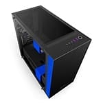 NZXT H400i con ventana negra  azul  Caja