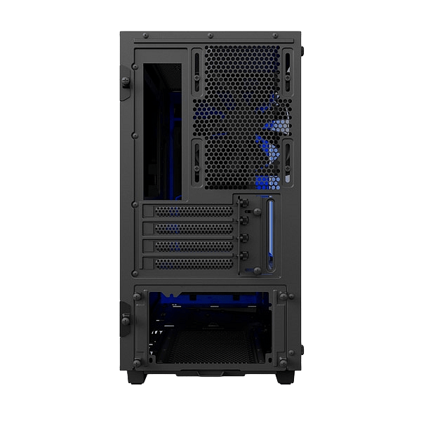 NZXT H400i con ventana negra  azul  Caja