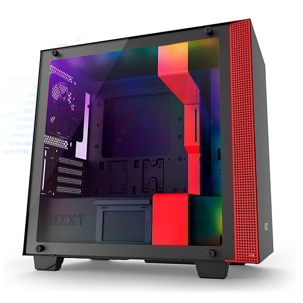 NZXT H400i con ventana negra  roja  Caja