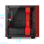 NZXT H400i con ventana negra  roja  Caja