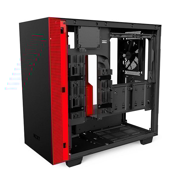 NZXT H400i con ventana negra  roja  Caja