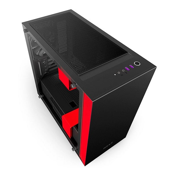 NZXT H400i con ventana negra  roja  Caja