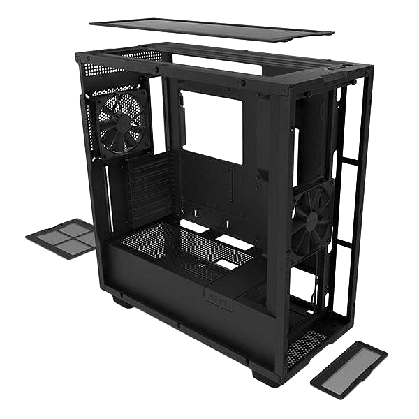 NZXT H7 Black  Caja