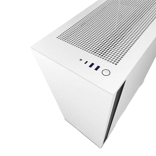 NZXT H7 Black  White  Caja